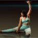 ai generated, woman, fitness, training, gym, adventure, sport, portrait, pose, stretch, exercise